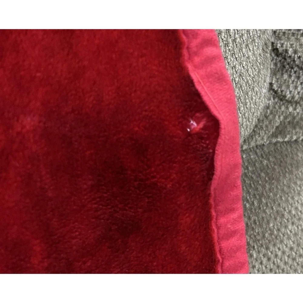 Vintage Dolphin Kids Blanket Red‎ Kissing Couple Hearts Made In Korea Throw Soft